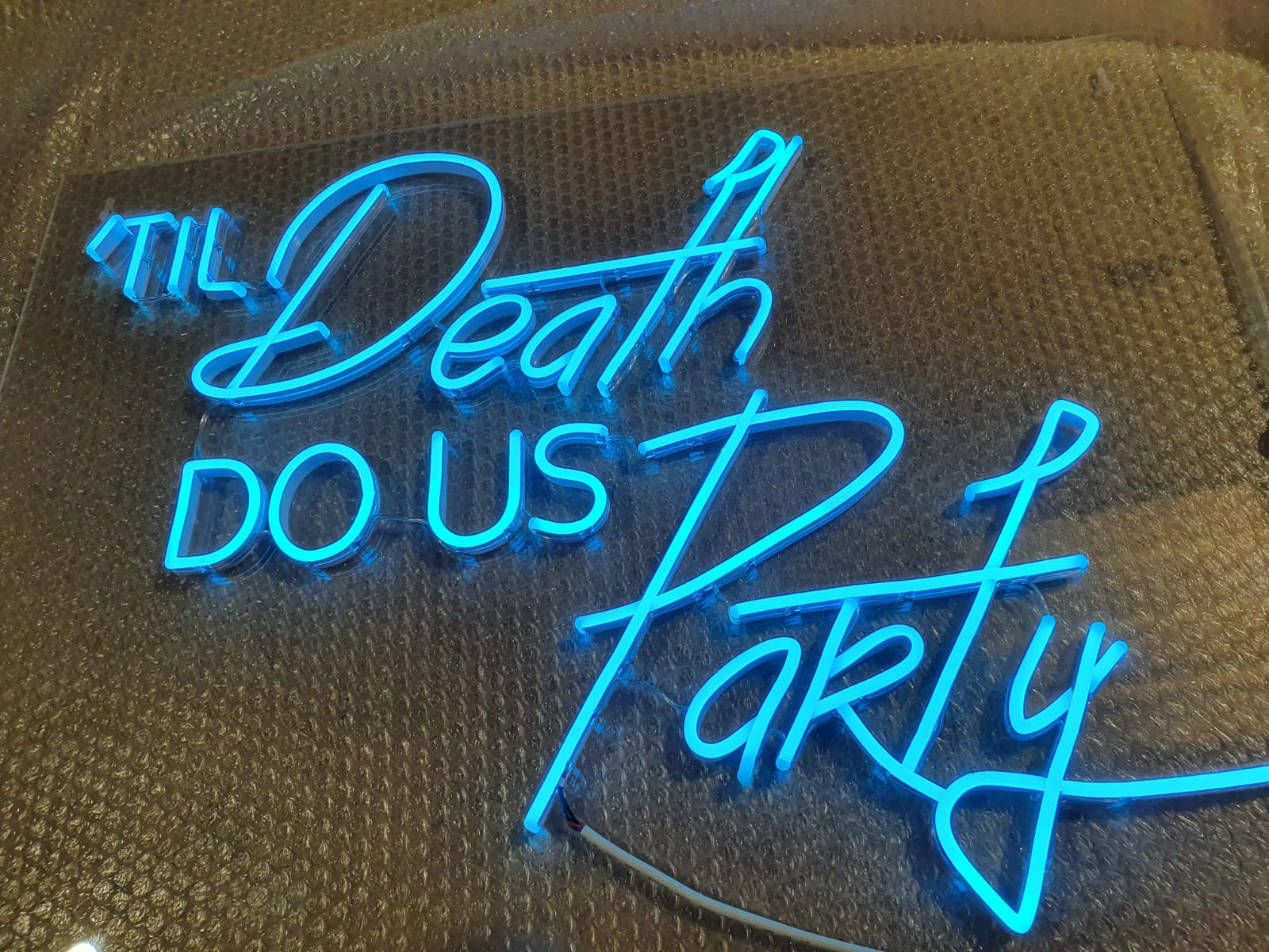 Til Death Do Us Party Neon Sign